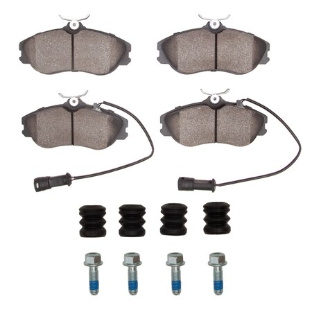 Dynamic Friction Co 3000 Semi-Metallic Brake Pads Hardware Kit, Low Dust, 100% Copper Free, 100% Asbestos-free, Front 1311-0419-11